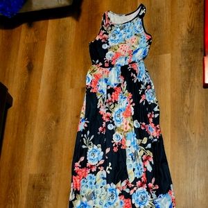 Floor length maxi dress